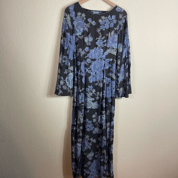 Free People Melrose Bell Sleeve Maxi Dress Size 4 - Picture 3 of 9